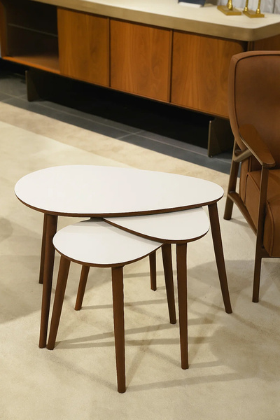 EDSY HOME Paris Zigon Sehpa Ay Taşı
