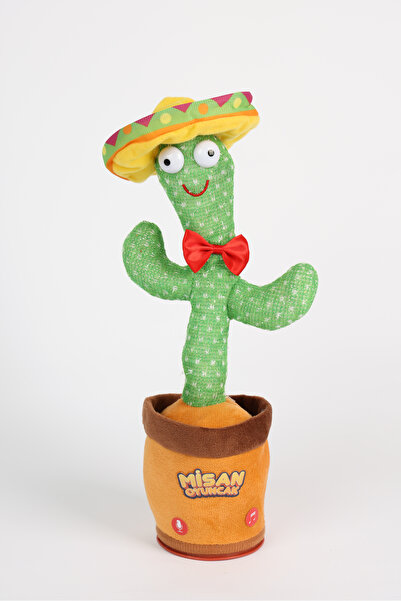misan Türkçe Müzikli Konuşan Dans Eden Müzikli Işıklı Taklitçi Kaktüs Oyuncak