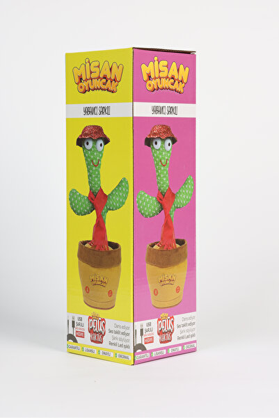 misan Kaktüs Oyuncak Yabancı Konuşan Dans Eden Yabancı Müzikli Işıklı Ses Taklit Edebilen