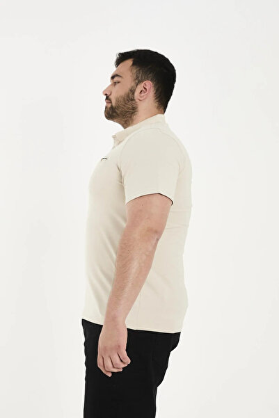 Maccali Men's 3-Piece Long Plus Size Basic Polo Neck T-Shirt