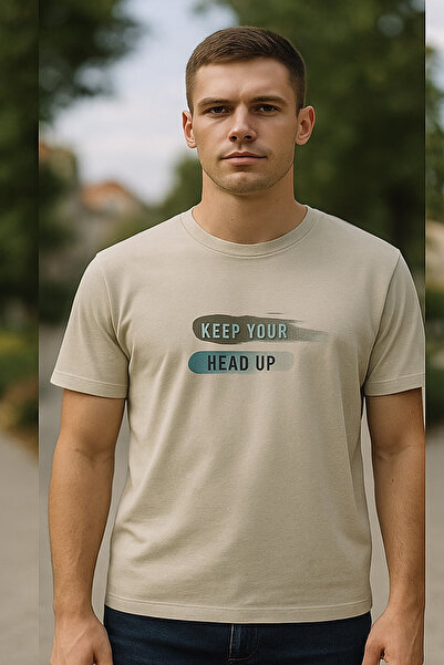 Maccali Ανδρικό μπλουζάκι με κοντό μανίκι με στάμπα με λαιμόκοψη