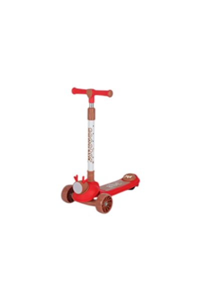 Toysea Kids Foldable Kick Scooter with Flashing PU Wheels, Adjustable Handlebar & One Click Folding