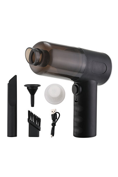 Lawazim 3-in-1 Cordless Car Vacuum - USB Rechargeable with HEPA Filter & Nozzles