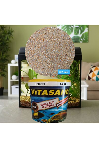 Vitasand Pro-78 0.7mm Akvaryum Kumu Silis Kum (sarı) 8.5kg