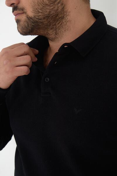 Maccali Ανδρικό μπλουζάκι με γιακά πόλο μεγάλου μεγέθους Winter Battal