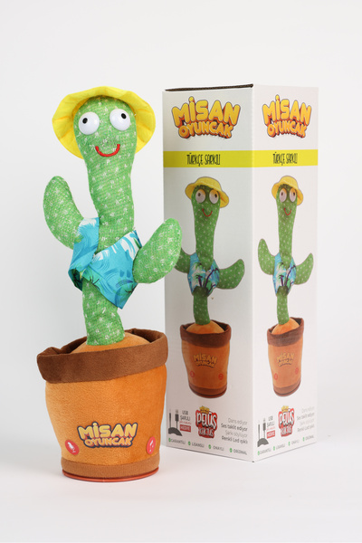 misan Kaktüs Oyuncak Konuşan Dans Eden Türkçe Müzikli Işıklı Ses Taklit Edebilen