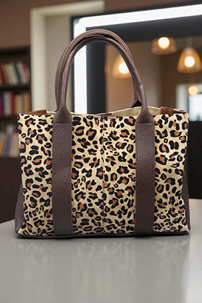 HFKY Women's Suede Handbag and Crossbody Bag. Shoulder Bag with Puppy.