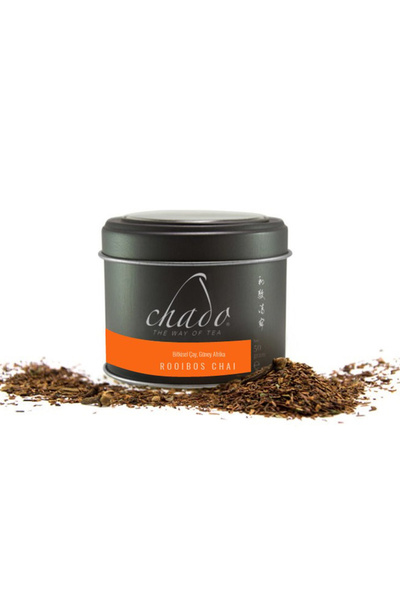 Chado Tea Rooibos Chai Tarçın Kakule ve Portakal Kabuğu Harmanı Kafeinsiz Kır...