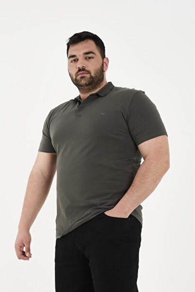 Maccali Ανδρικό Elite Comfort κοντομάνικο Basic καλοκαιρινό μπλουζάκι πόλο με λαιμόκοψη Χακί