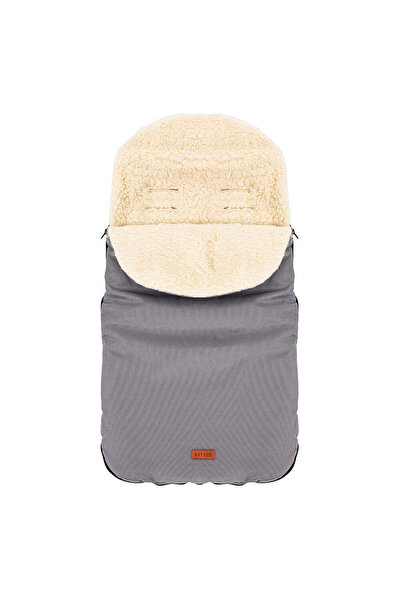 NATIVO Sac de dormit din lână impermeabil de iarnă 85 x 40 cm gri