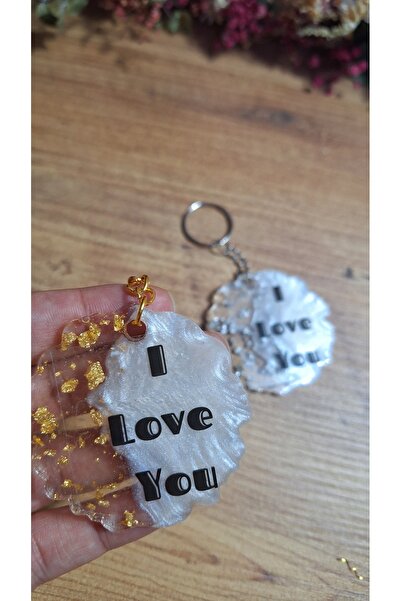 SevgiliAtolyemm I Love You Custom Keyring for Couple Valentine's Day