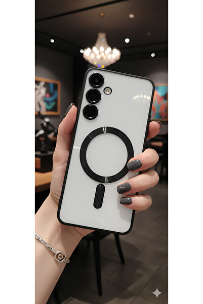 TechTrove Samsung Galaxy S22 Kılıf Kamera Korumalı Sararma Yapmaz Magsafe Şar...