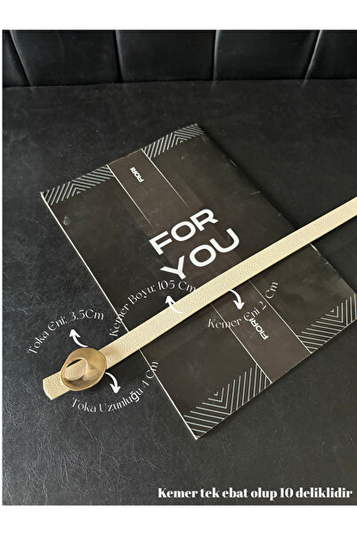 Fiori Tasarım Tokalı Kadın Kemeri, Ceket Kemeri, Gömlek Kemeri, Elbise Kemeri