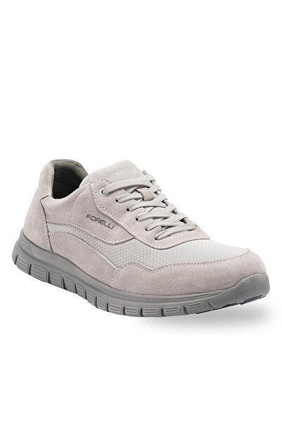 Forelli 44111-H Bermuda Gri Nubuk Erkek Hakiki Deri Ayakkabı