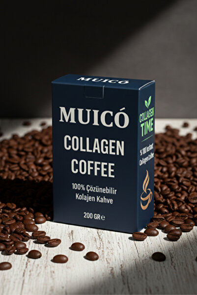 MUİCO Kolajen Kahve 200 g – Hindiba Ekstraktlı, Hafif İçim, %100 Çözünebilir Granül