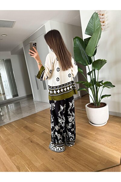 Lady Pixie Ethnic Patterned Women's Double Suit Set