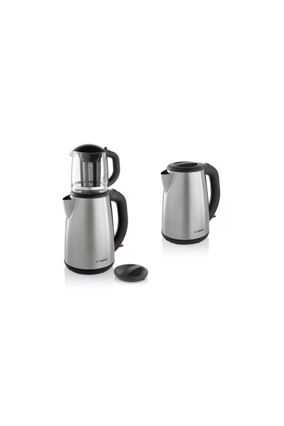 Bosch TTA5603 Tea Machine Steel Tea Maker with Glass Teapot