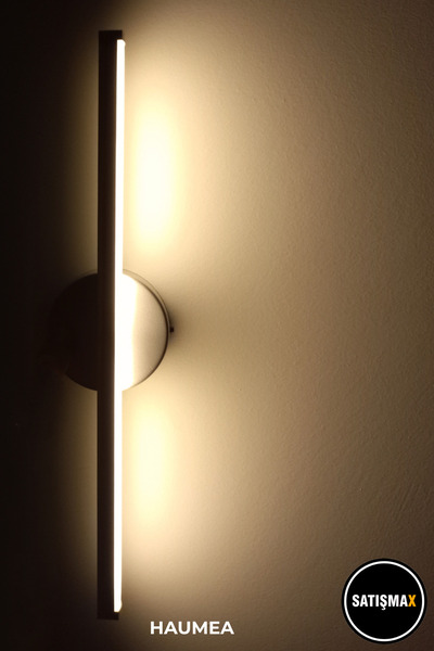 SatışMax Modern Kablosuz Tak Çalıştır Ledli Pilli Aplik Banyo Tablo Ayna Aydınlatma Gri Pil Dahildir