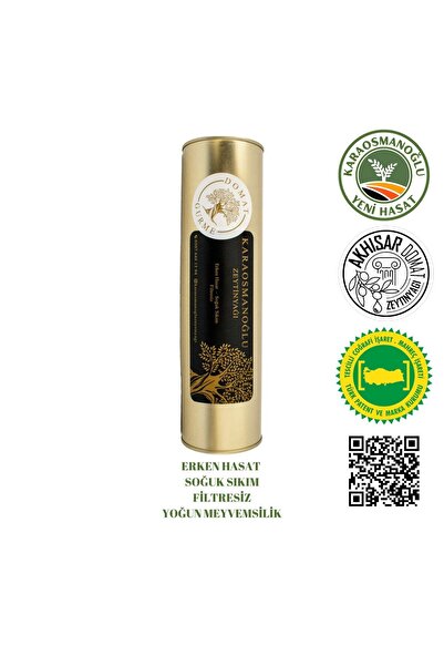 Karaosmanoğlu Zeytinyağı Domat Gurme Erken Hasat Natürel Sızma Zeytinyağı 1LT