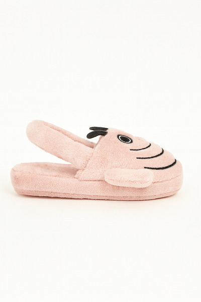 Shoebuo Peluş Arı Figürlü Çocuk Ev Terliği Sandalet (Sessiz Taban)