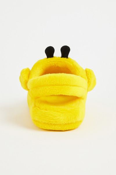 Shoebuo Peluş Arı Figürlü Çocuk Ev Terliği Sandalet (Unisex, Sessiz Taban)