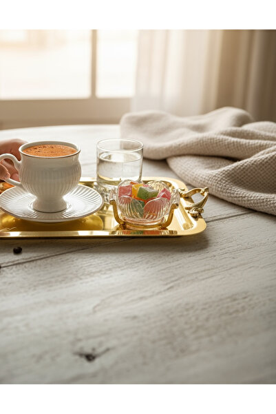 EVSTYLE 6 Piece Glass Delight Dishes - with Metal Legs