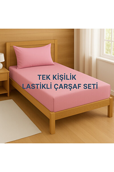 Loova Set of Fitted Sheets for One Person Color Pink