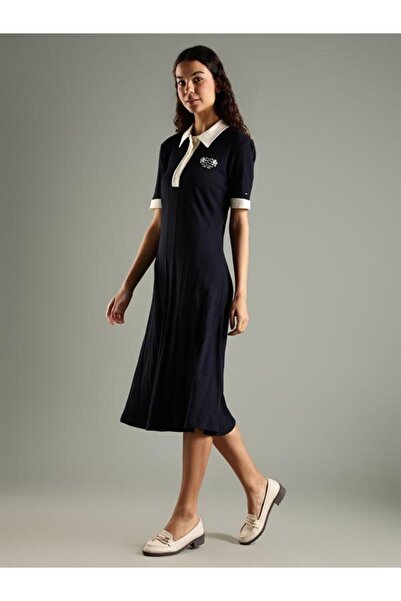 Tommy Hilfiger ORGANIC COTTON 1985 COLLECTION RIB POLO DRESS