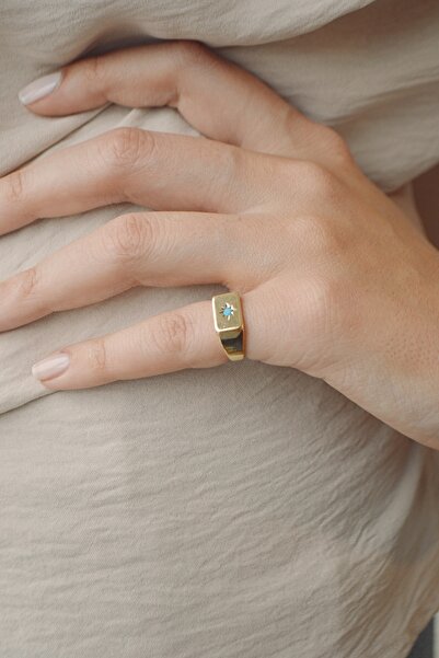 Sunday Hugs خاتم إصبع السبج من لولا جولد - حجر أزرق