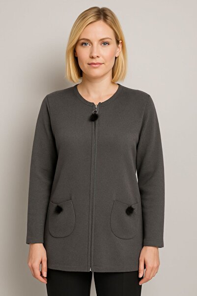 Butik Triko Silvery Pompon Vest