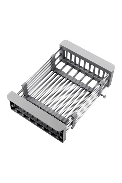 MOOD ( BE AUTHENTIC ) MOOD (BE AUTHENTIC) Extendable Multifunctional Sink Drainer 29.5-44.5 x 22.5 x 9 cm, Grey