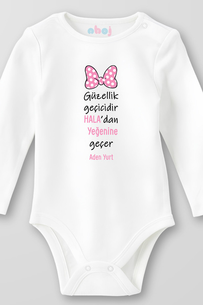 Ahoj بدلة أطفال طويلة الأكمام مصنوعة من القطن العضوي 100٪، مناسبة للرضع حتى ا...