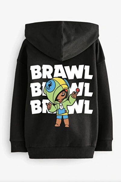 Kidmark Çocuk Modası سويت شيرت للأولاد من Brawl Stars مطبوع مصنوع من القطن بن...