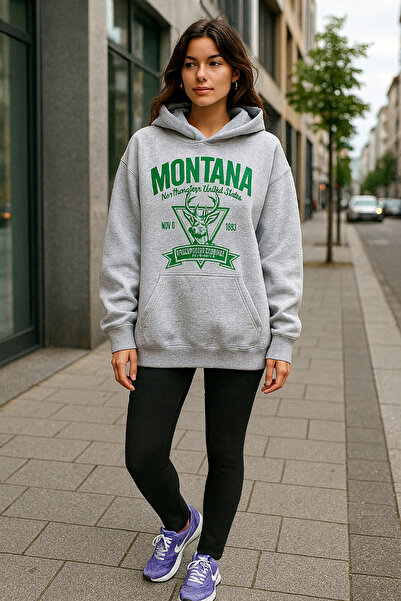 UNCİA OUTDOORS Unisex Oversize Εμπριμέ Μπλούζα