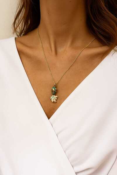 shop Koi Balığı Çelik Şans Kolyesi