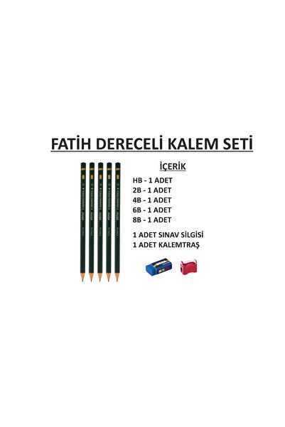 Fatih Dereceli Kalem Seti Karakalem Görsel