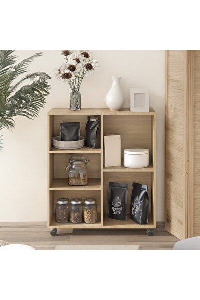 AGD Multifunctional Coffee Corner Cabinet with Open Storage Shelves, Perfect for Home Office or Kitchen,