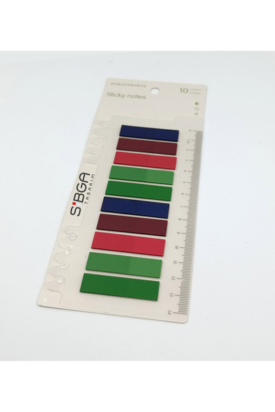 sibga tasarım Postit ملون شفاف Post-it Post It.علامة مرجعية للكتاب، ورق ملاحظات لاصق، 200 ورقة