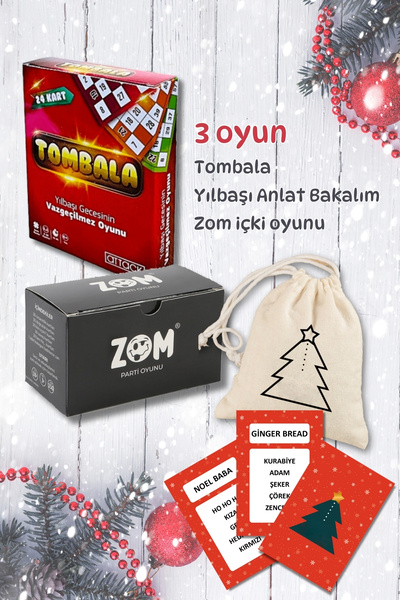 Metranya Yılbaşı 3'lü Oyun Paketi, Yılbaşı Konseptli Anlat Bakalım, Zom Içki ...