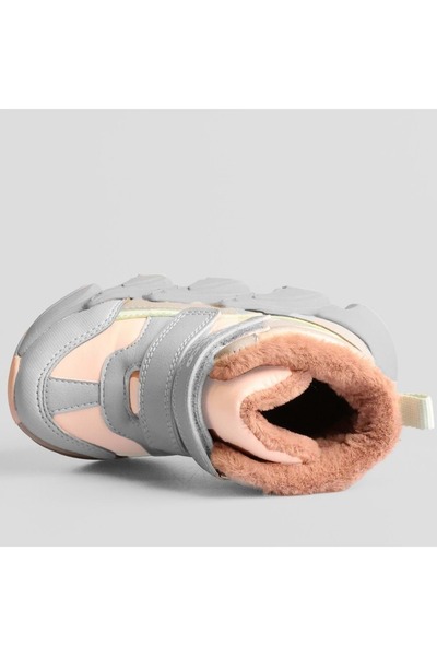 Vicco Fon Phylon Rubber Sole Orthopedic Wool Inside Children's Boots Pudra