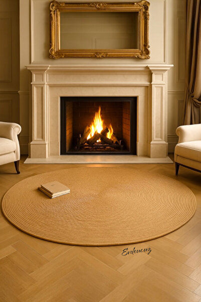 evdeucuz Jüt Halı,Dokuma İskandinav Stil Kilim Paspas,Vintage Kilim