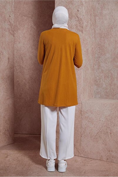 Alvina 44646 Model Plain Crew Neck Tunic