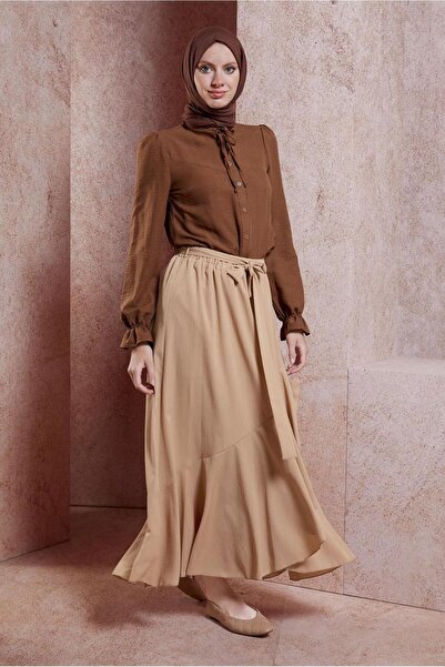 Alvina KUŞAKLI VOLANLI ETEK 60574