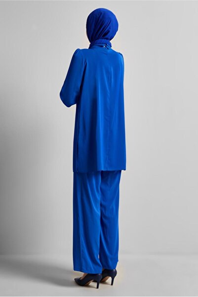 Alvina Stone Detail Pants Suit 45669