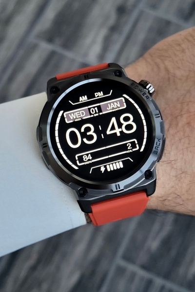 Daniel Klein Mercan Renk Ayarlanabilir Kordonlu Android/ios Uyumlu Akıllı Kol Saati