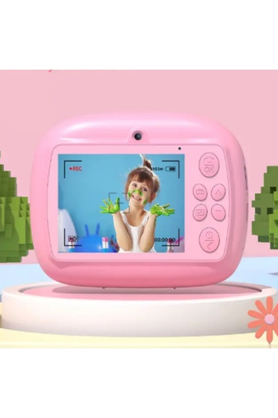 SMARTIC Instant printing photo camera, Full HD 1080p, 12MP, 2.4", SD 32GB+3 rolls, selfie+1 game+MP3