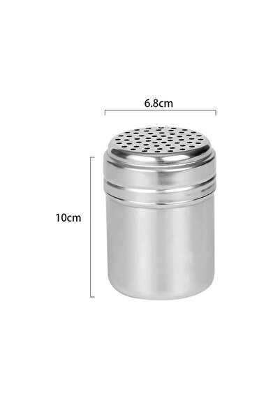 Choice L-Single use Multi-purpose Stainless Steel Seasoning Jar Salt Sugar Bottle Rotating Cover Kitchen Ga