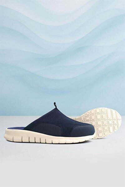 heep Медичні справжня шкіра темно-синій кремовий комфортні спортивні тапочки