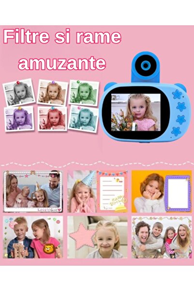 SMARTIC Children's digital camera, Full HD 1080p, 20MP, 2.4", SD 32GB, selfie+3 games+MP3