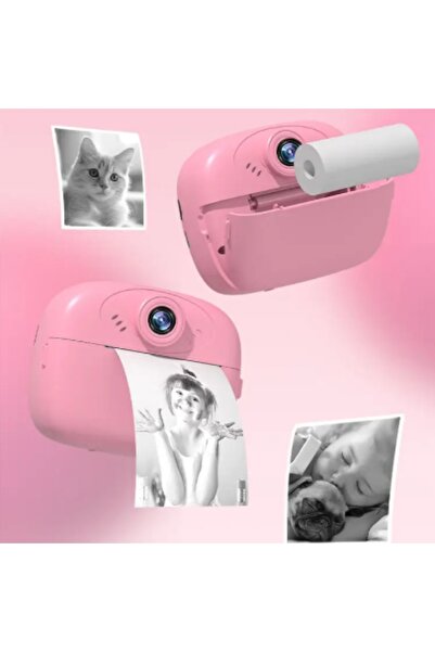 SMARTIC Instant printing photo camera, Full HD 1080p, 12MP, 2.4", SD 32GB+3 rolls, selfie+1 game+MP3